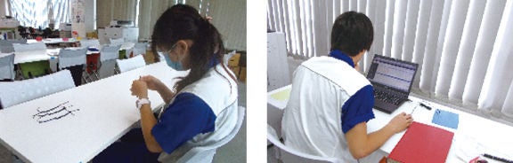 Providing Work Opportunities to People with Disabilities (Japan) Employees of NSK Friendly Service at work