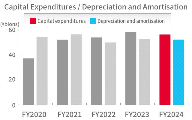 Capital Expenditures / Depreciation and Amortisation Capital Expenditures / Depreciation and Amortisation