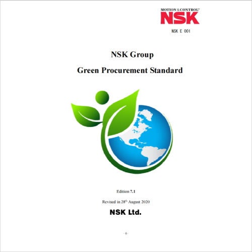 Green Procurement Standard, NSK Group Green Procurement Standard, NSK Group