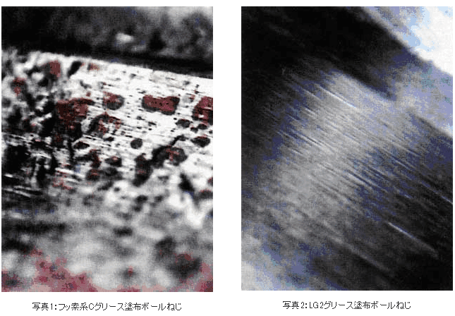 精機製品・技術レポート:低発塵性LG2グリースの実用性能 フッ素系Cグリース塗布ボールねじ、LG2グリース塗布ボールねじ