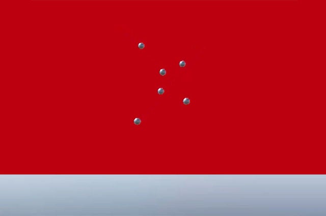 Unityによる「玉が空中でぶつからずに交差するイメージ」のシミュレーション