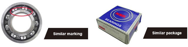 stop fake bearings similar marking, similar package