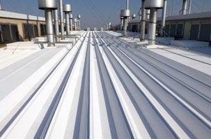 Thermal insulation paint on the roof of the Saitama Plant