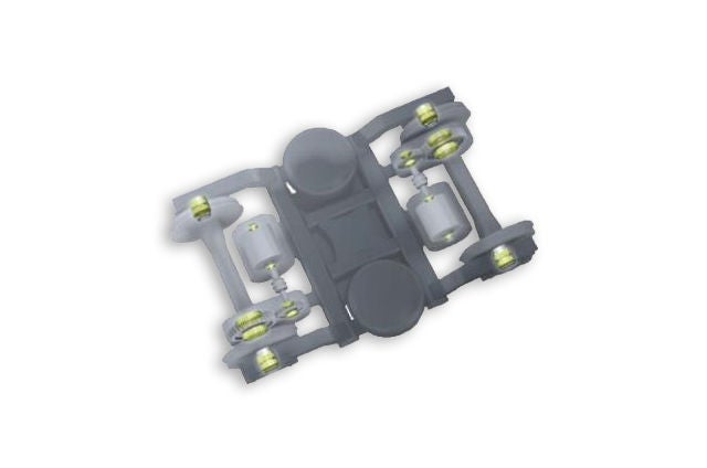 台車には3種類の軸受が。