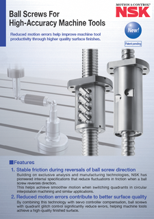 Ball Screws For High-Accuracy Machine Tools