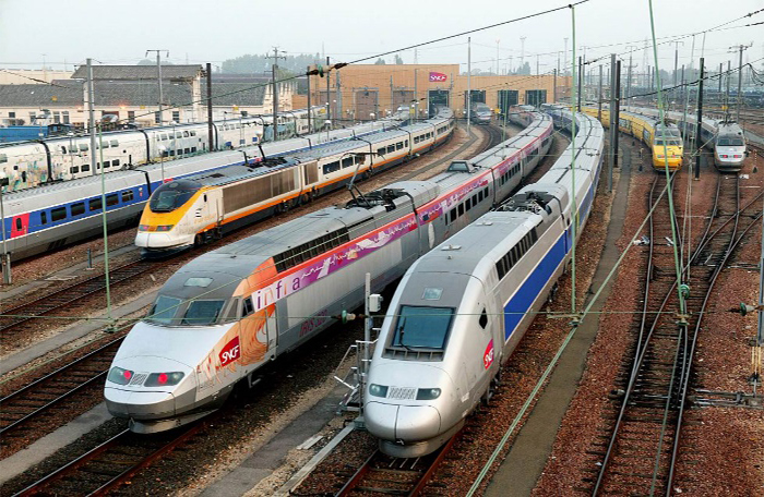 SNCFのTGV (SNCF提供)