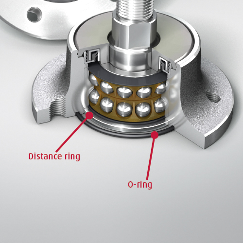 NSK’s special Agri-Disc Hubs for Kverneland feature a double row of angular contact ball bearings and innovative sealing mechanisms