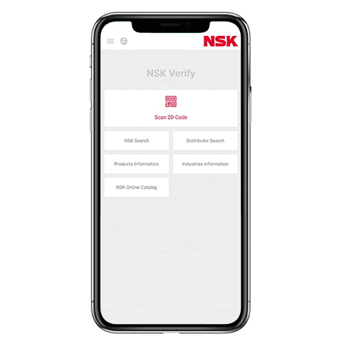 La home page della versione aggiornata dell'app NSK Verify